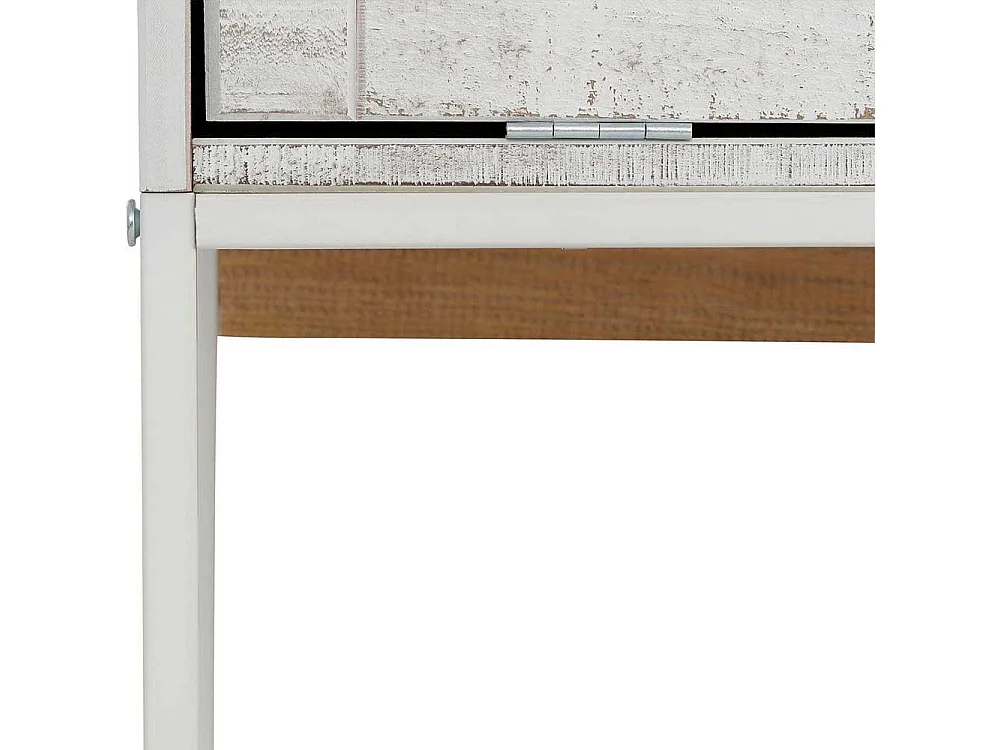 Lowboard in Creme Weiß massiv 175 cm breit