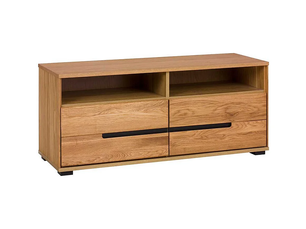 Unterschrank Fernseher in Eichefarben 2 Soft Close Schubladen