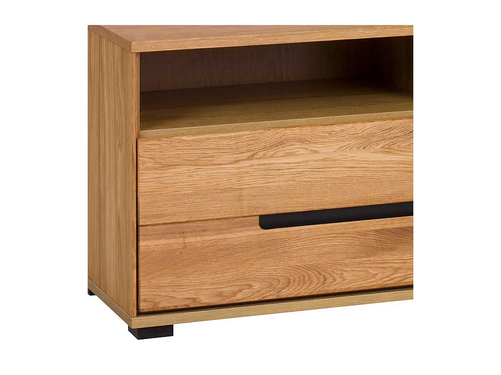 Unterschrank Fernseher in Eichefarben 2 Soft Close Schubladen