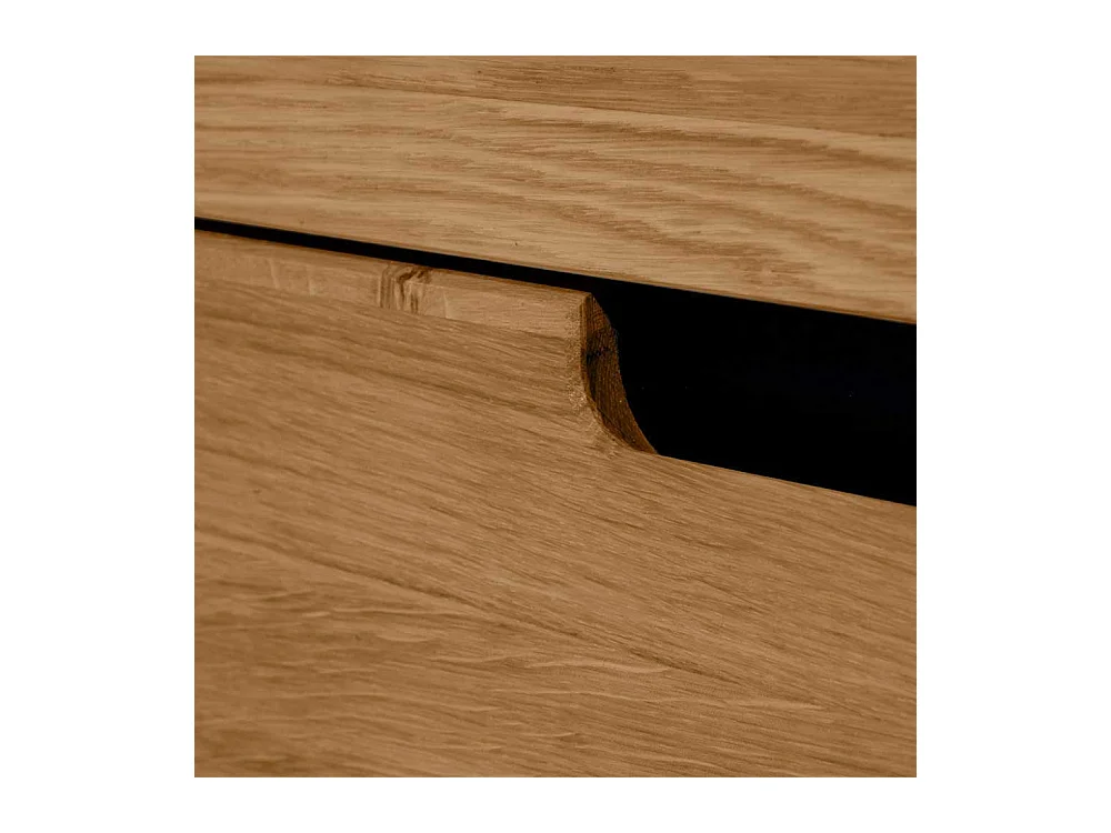 Unterschrank Fernseher in Eichefarben 2 Soft Close Schubladen