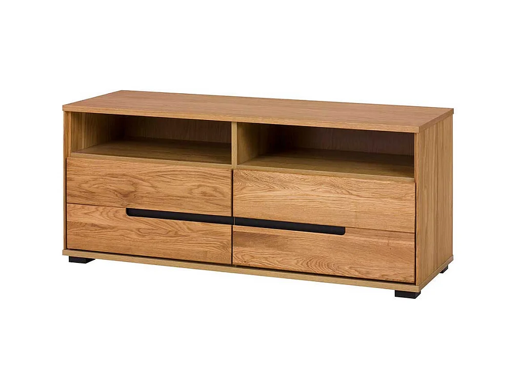 Unterschrank Fernseher in Eichefarben 2 Soft Close Schubladen
