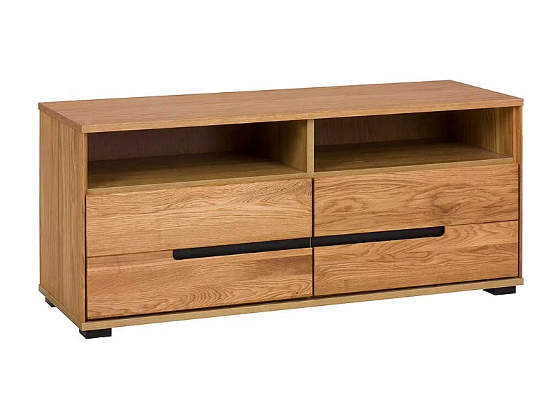 Unterschrank Fernseher in Eichefarben 2 Soft Close Schubladen