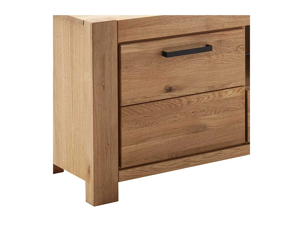 TV Lowboard Lowboard in Wildeichefarben mit Schubladen