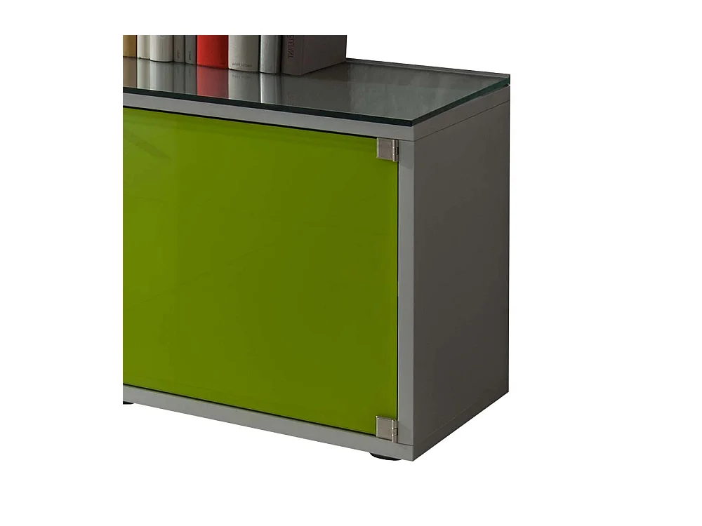 Design Lowboard in Grün Glas modern