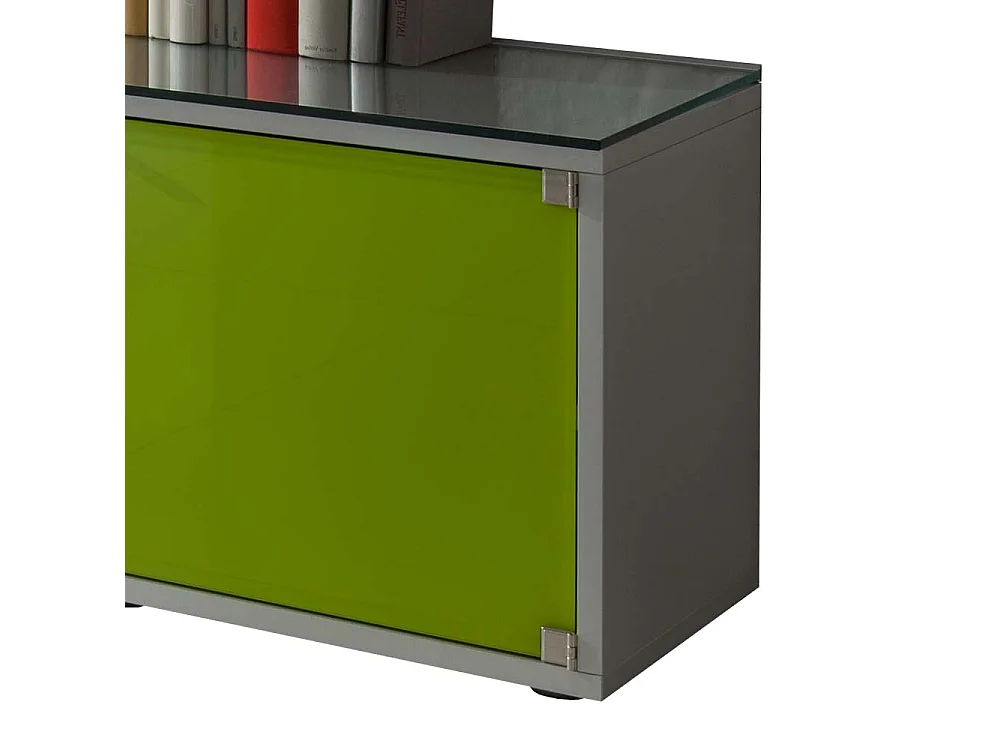 Design Lowboard in Grün Glas modern