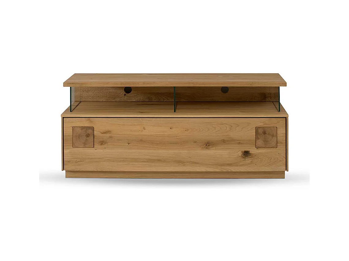 Flachstrecke Wohnzimmer aus Wildeiche Massivholz modernem Design