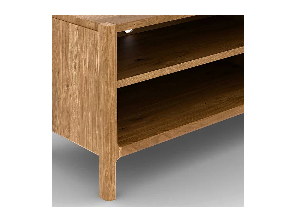 TV Lowboard Fernsehtisch mit Türen und offenen Fächern