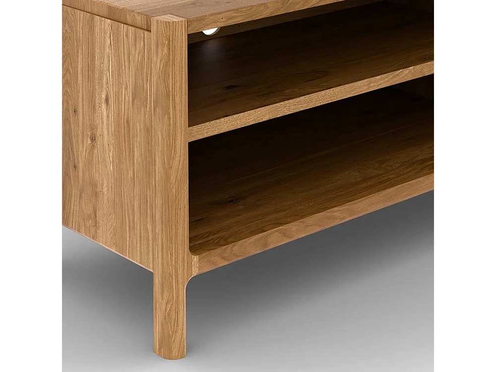 TV Lowboard Fernsehtisch mit Türen und offenen Fächern