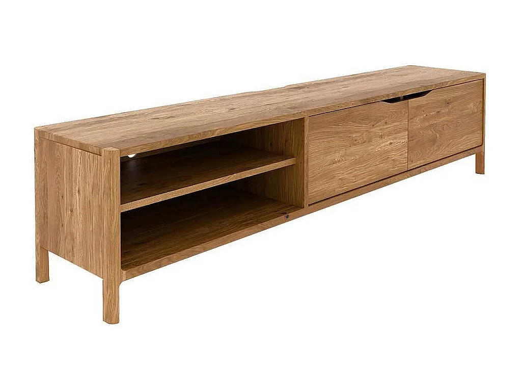 TV Lowboard Fernsehtisch mit Türen und offenen Fächern