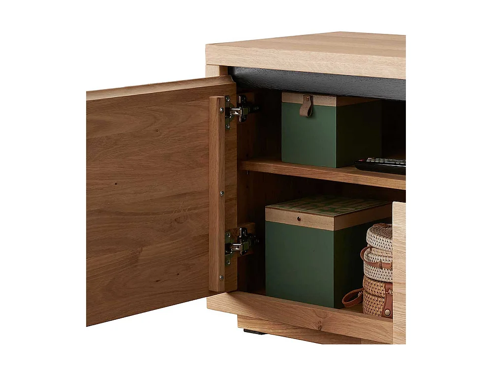 TV Board aus Wildeiche Massivholz 170 cm breit