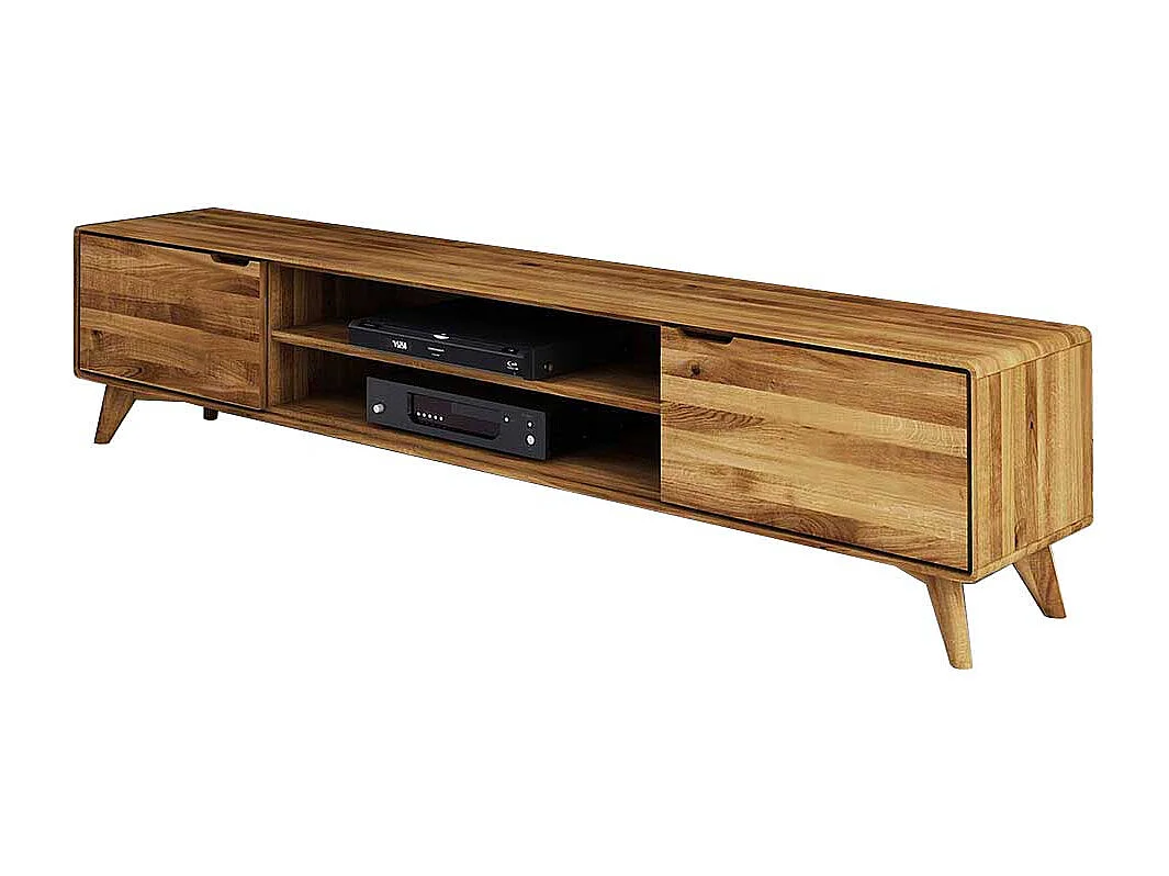 TV Lowboard aus Wildeiche Massivholz 220 cm breit