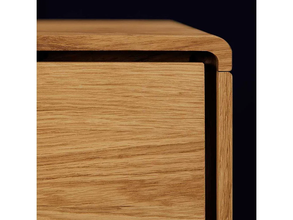 TV Lowboard aus Wildeiche Massivholz 220 cm breit