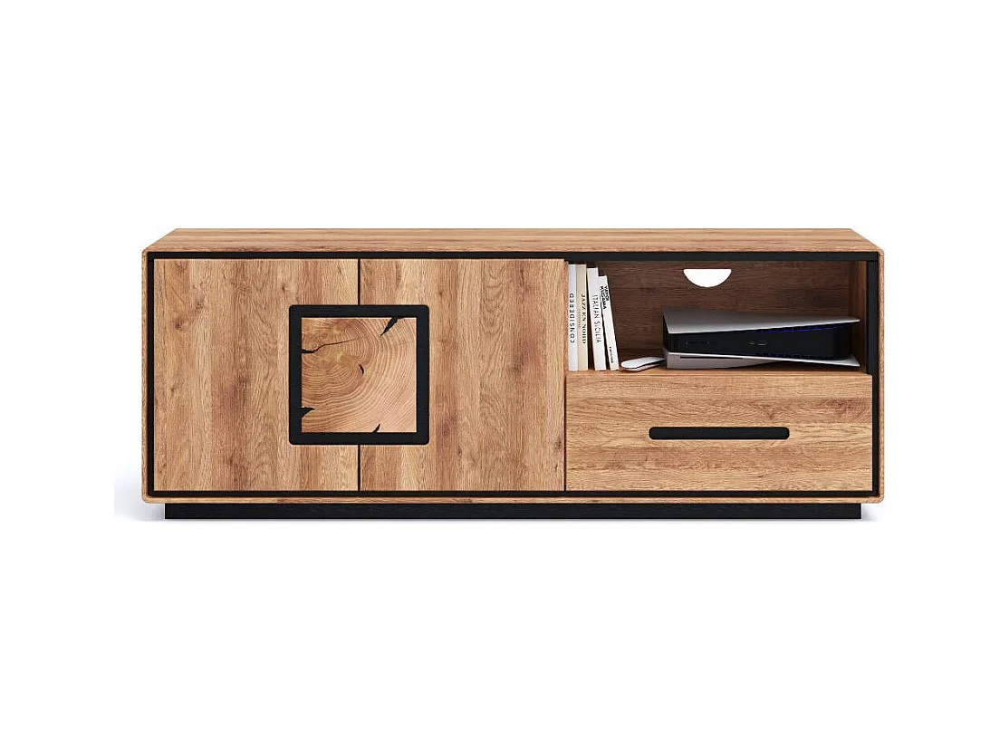 Phonomöbel Fernsehlowboard in modernem Design mit einem offenen Gerätefach