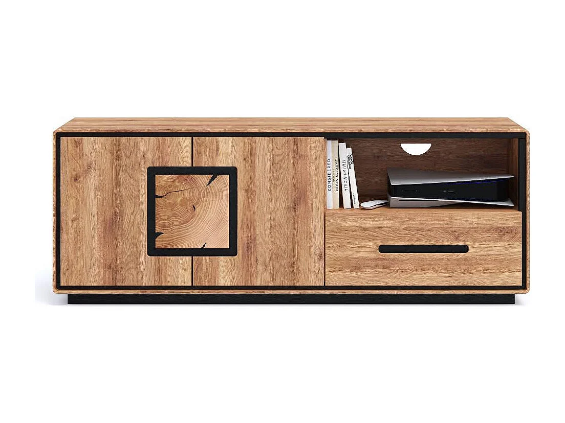 Phonomöbel Fernsehlowboard in modernem Design mit einem offenen Gerätefach