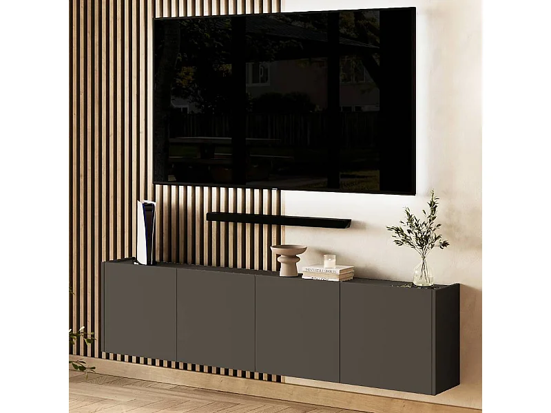 TV Board Fernsehboard für die Wandmontage mit Türen