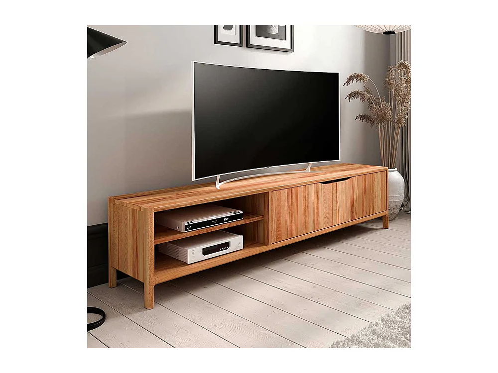 TV Board Fernsehtisch mit Türen und offenen Fächern