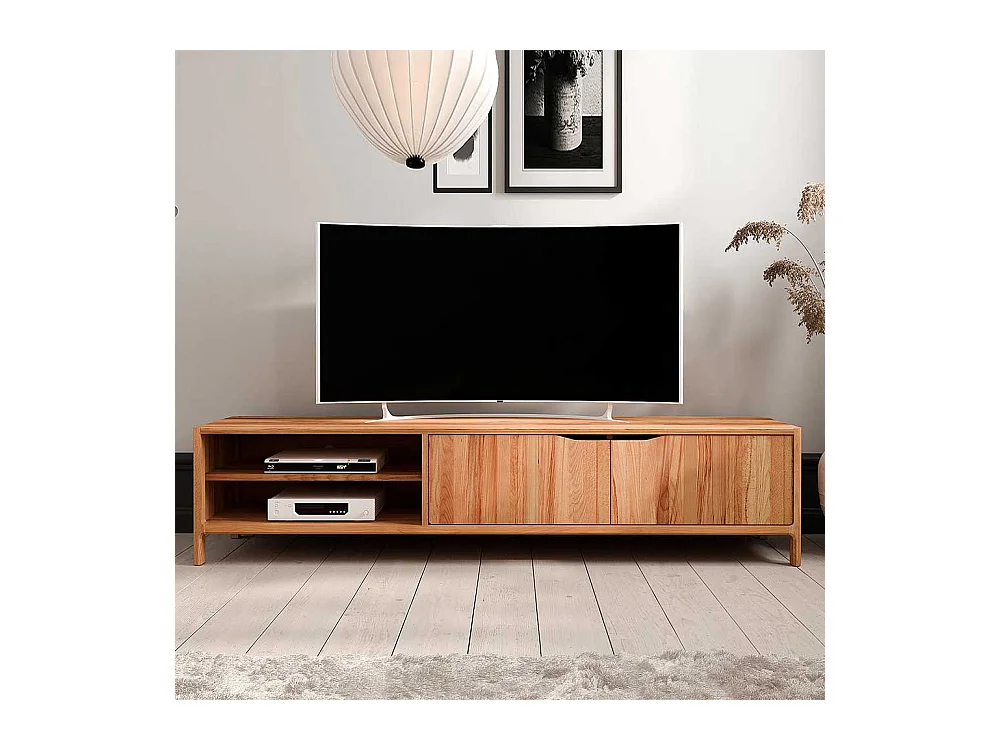 TV Board Fernsehtisch mit Türen und offenen Fächern