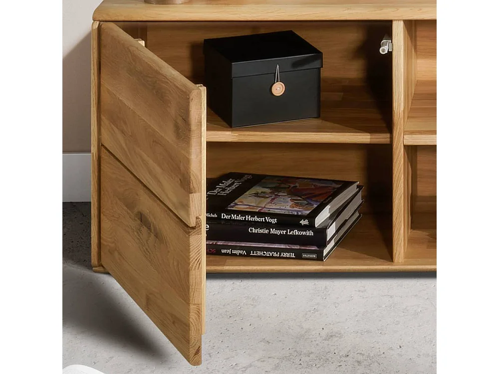 TV Lowboard Lowboard aus Wildeiche Massivholz mit einer Tür