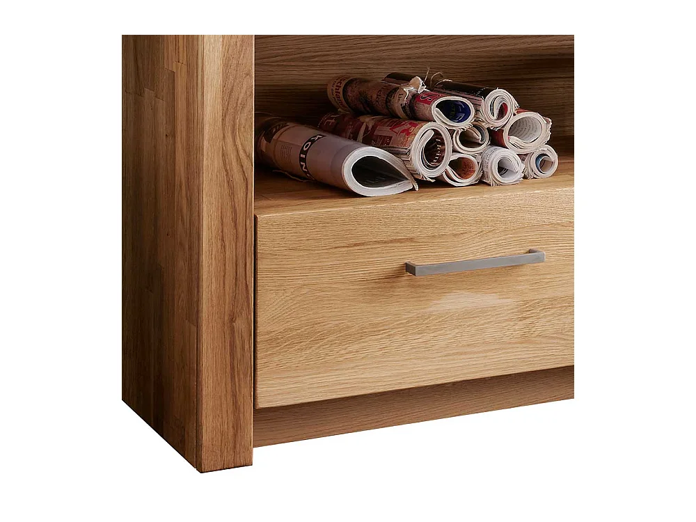 TV Lowboard aus Wildeiche Massivholz einer Schublade