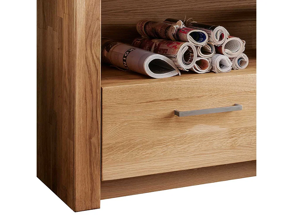 TV Lowboard aus Wildeiche Massivholz einer Schublade