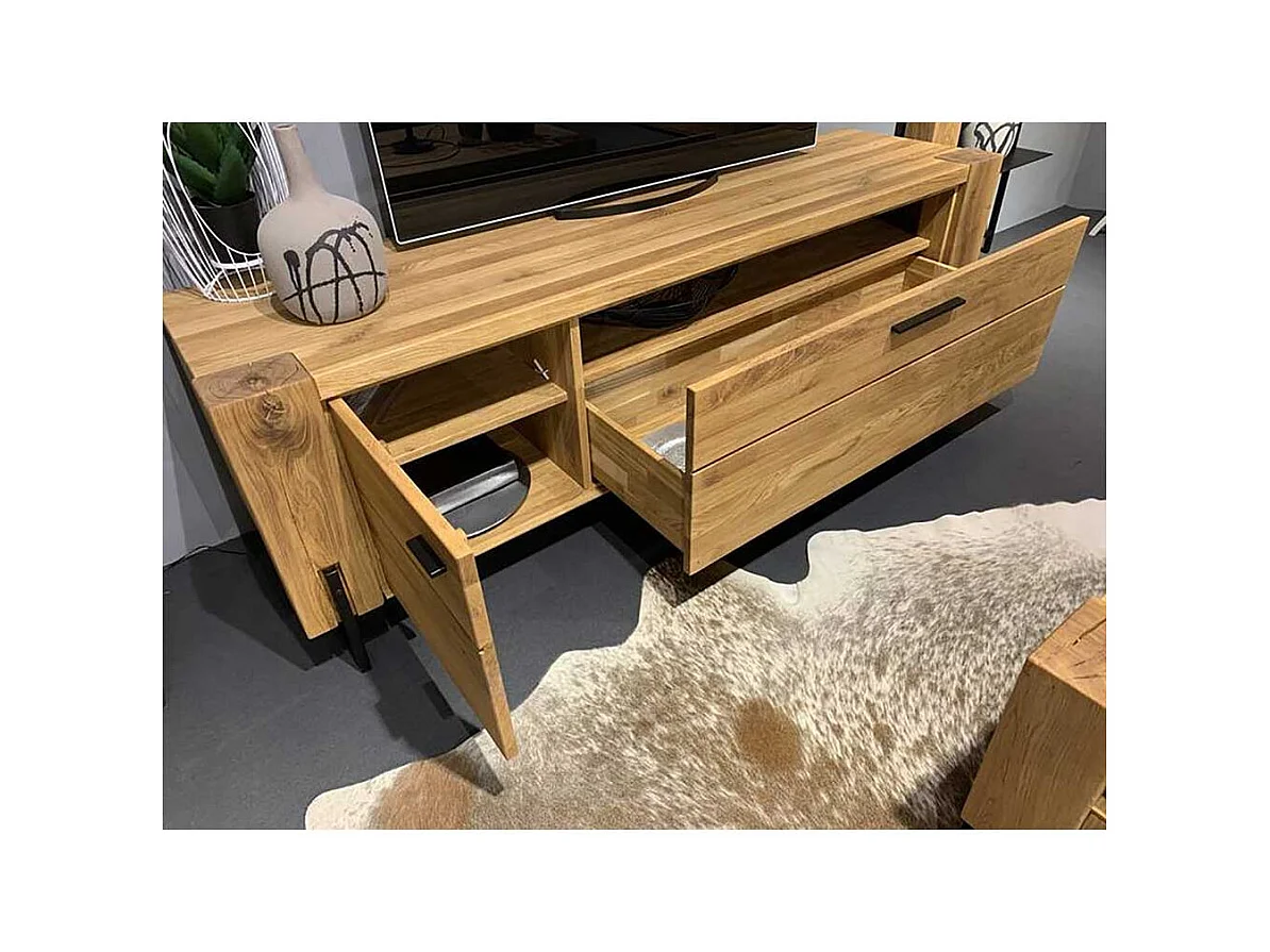 TV Board in Wildeichefarben 160 cm breit