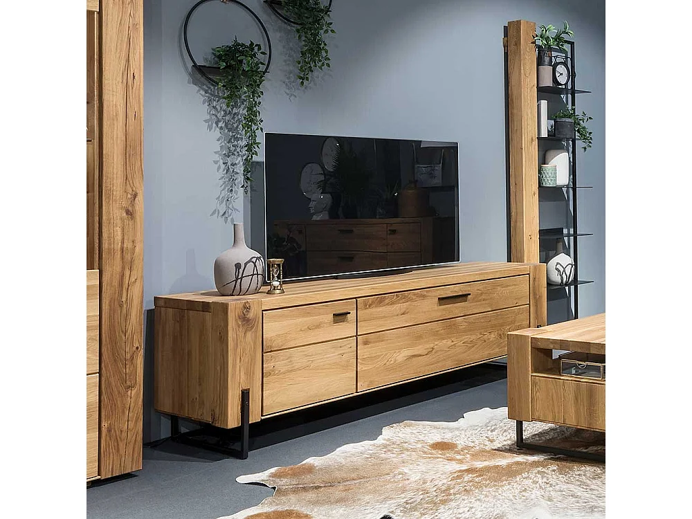 TV Board in Wildeichefarben 160 cm breit