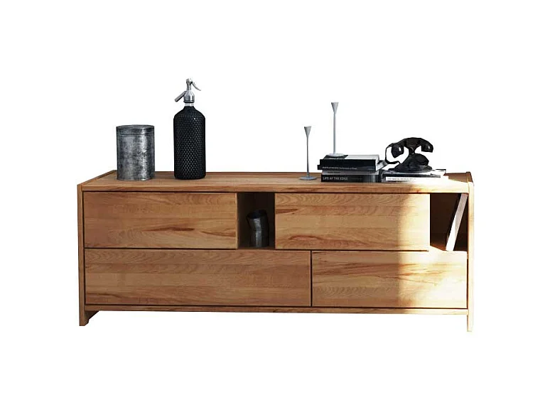 Massivholz Lowboard aus Kernbuche geölt modern