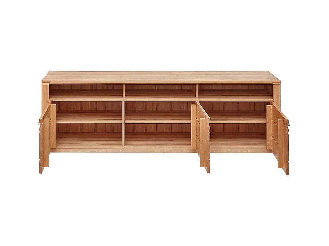 TV Phonoschrank in Kernbuchefarben 190 cm breit - 58 cm hoch