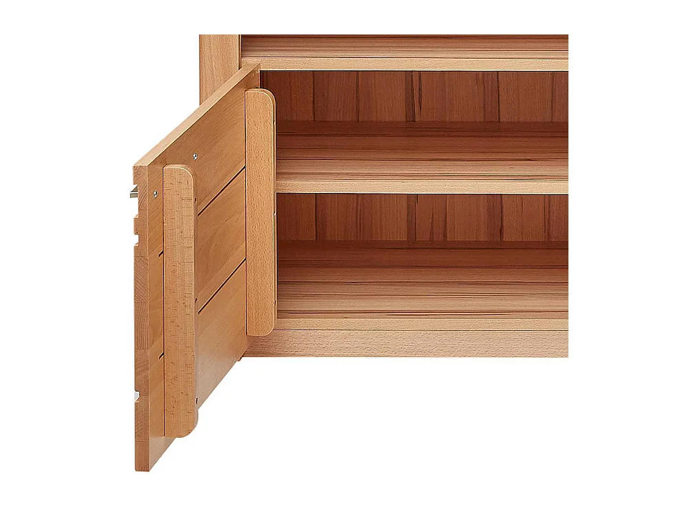 TV Phonoschrank in Kernbuchefarben 190 cm breit - 58 cm hoch