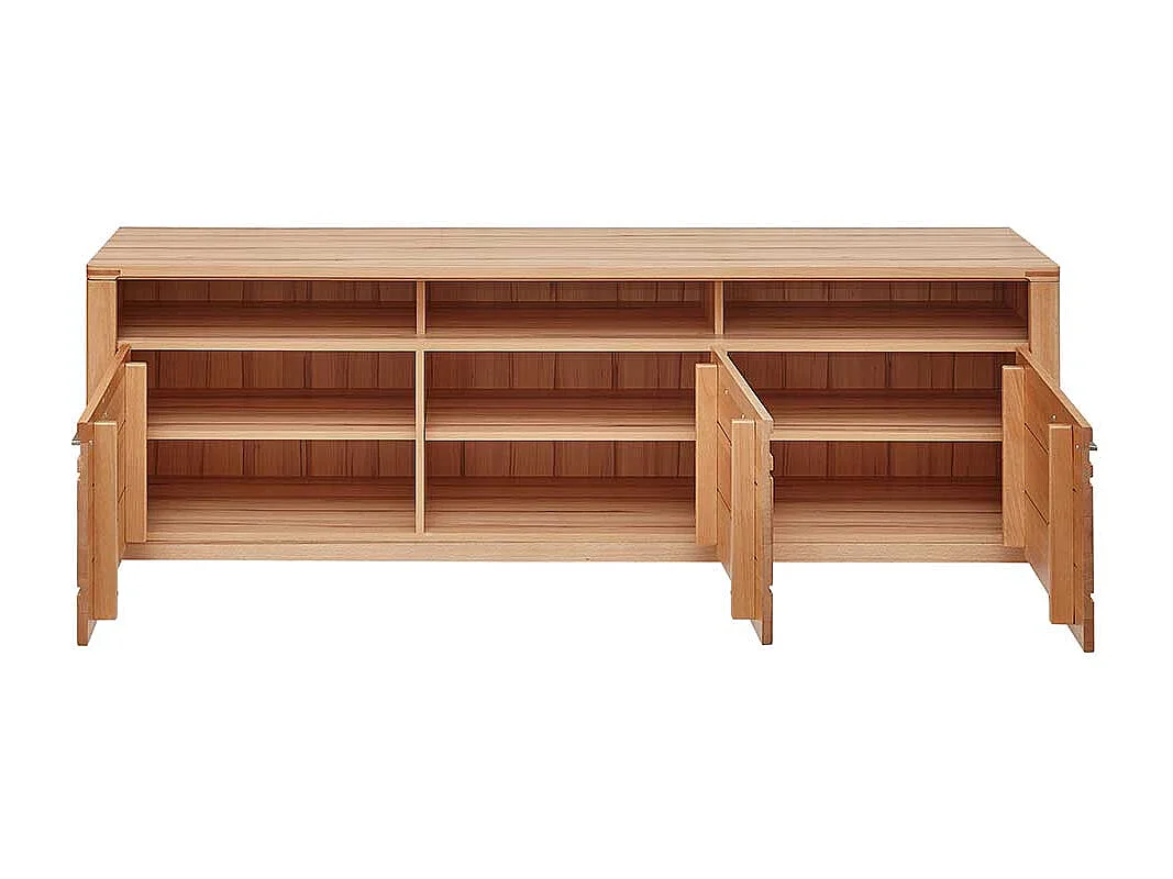 TV Phonoschrank in Kernbuchefarben 190 cm breit - 58 cm hoch