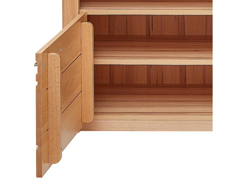 TV Phonoschrank in Kernbuchefarben 190 cm breit - 58 cm hoch