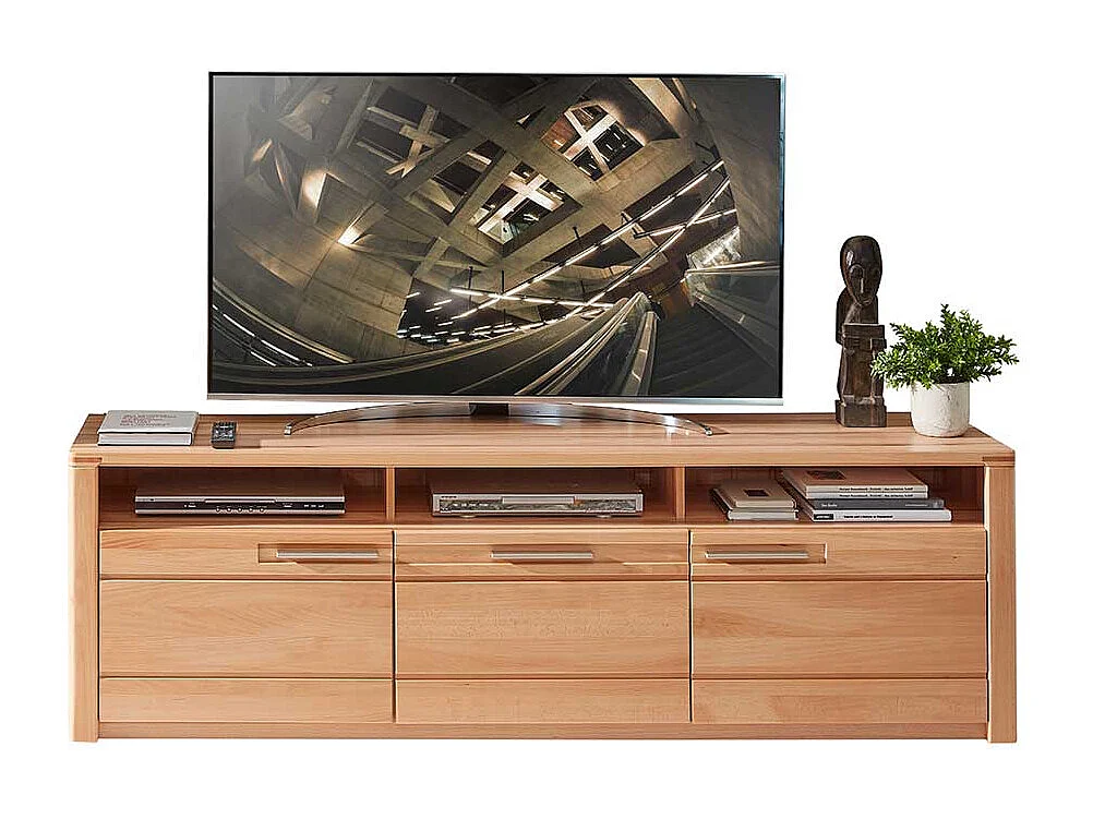 TV Phonoschrank in Kernbuchefarben 190 cm breit - 58 cm hoch