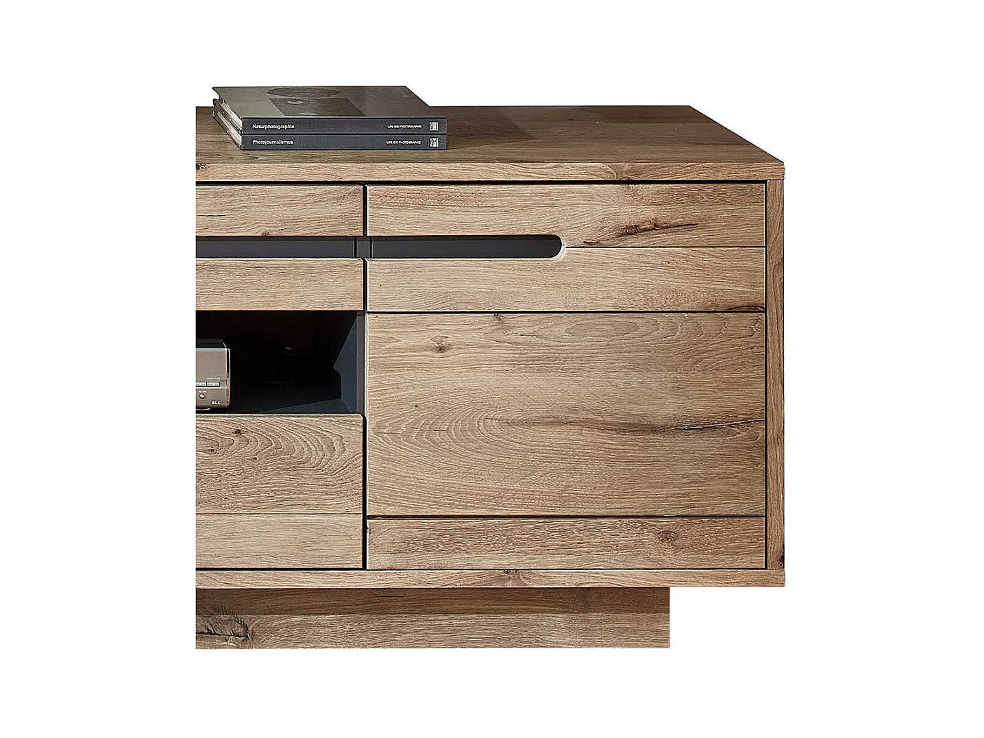 TV Möbel Holzoptik Wildeiche in modernem Design 205 cm breit