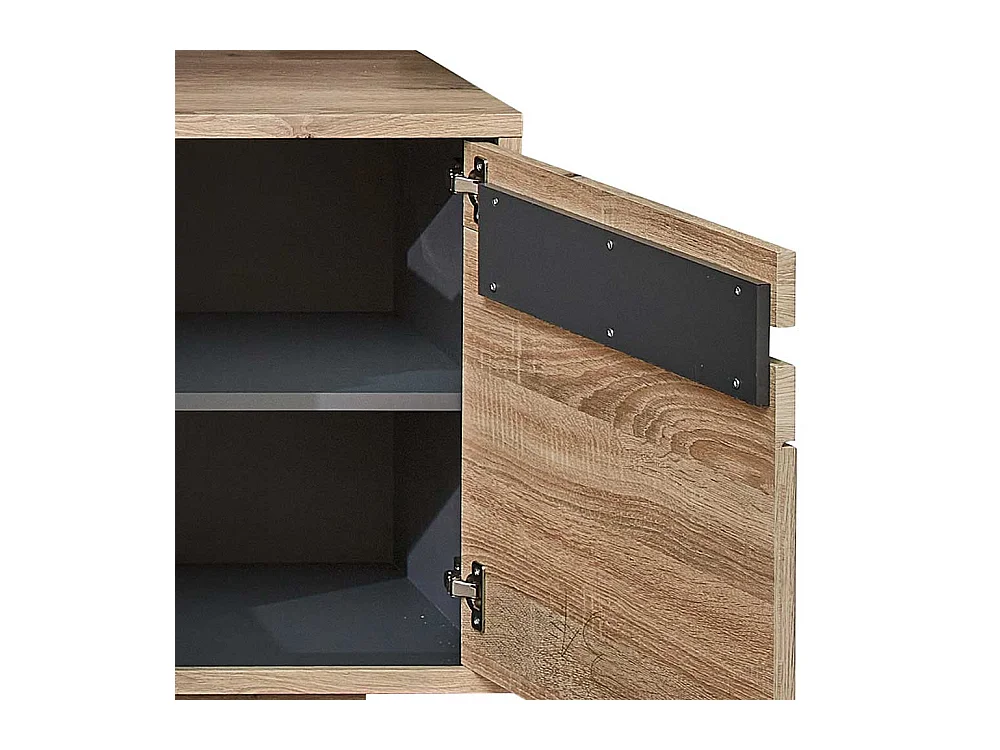 TV Möbel Holzoptik Wildeiche in modernem Design 205 cm breit