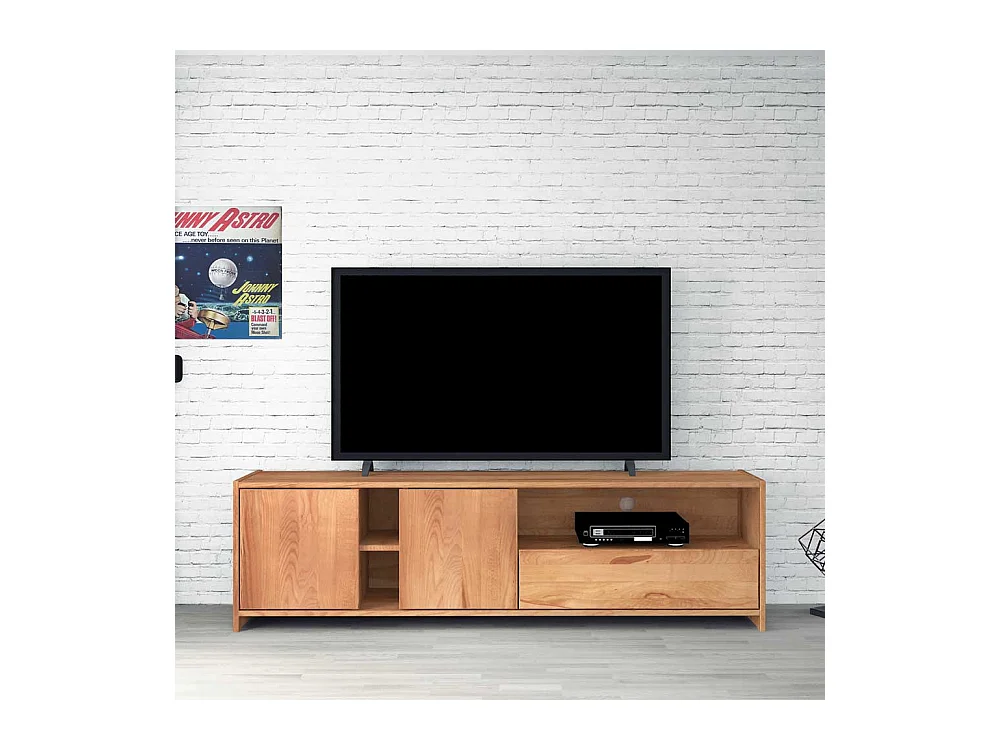 TV Board aus Kernbuche Massivholz 190 cm