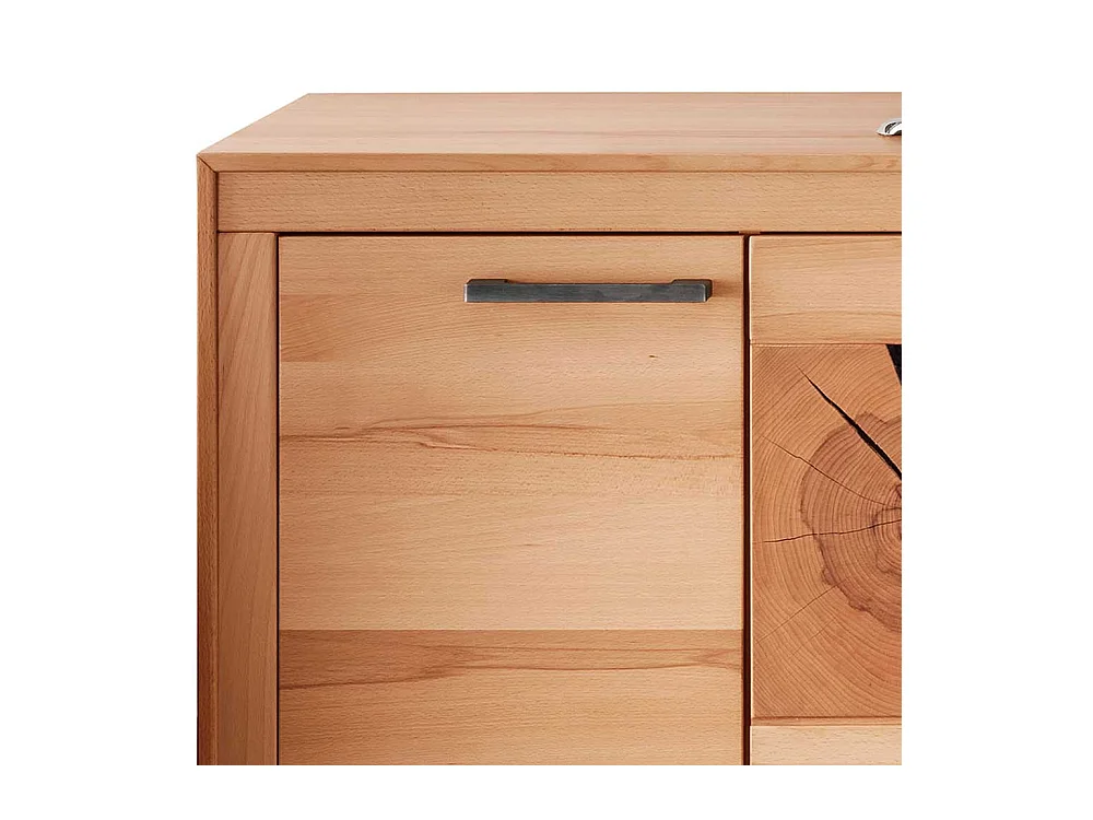 Fernsehmöbel Kernbuche geölt aus Massivholz Klappe und Türen