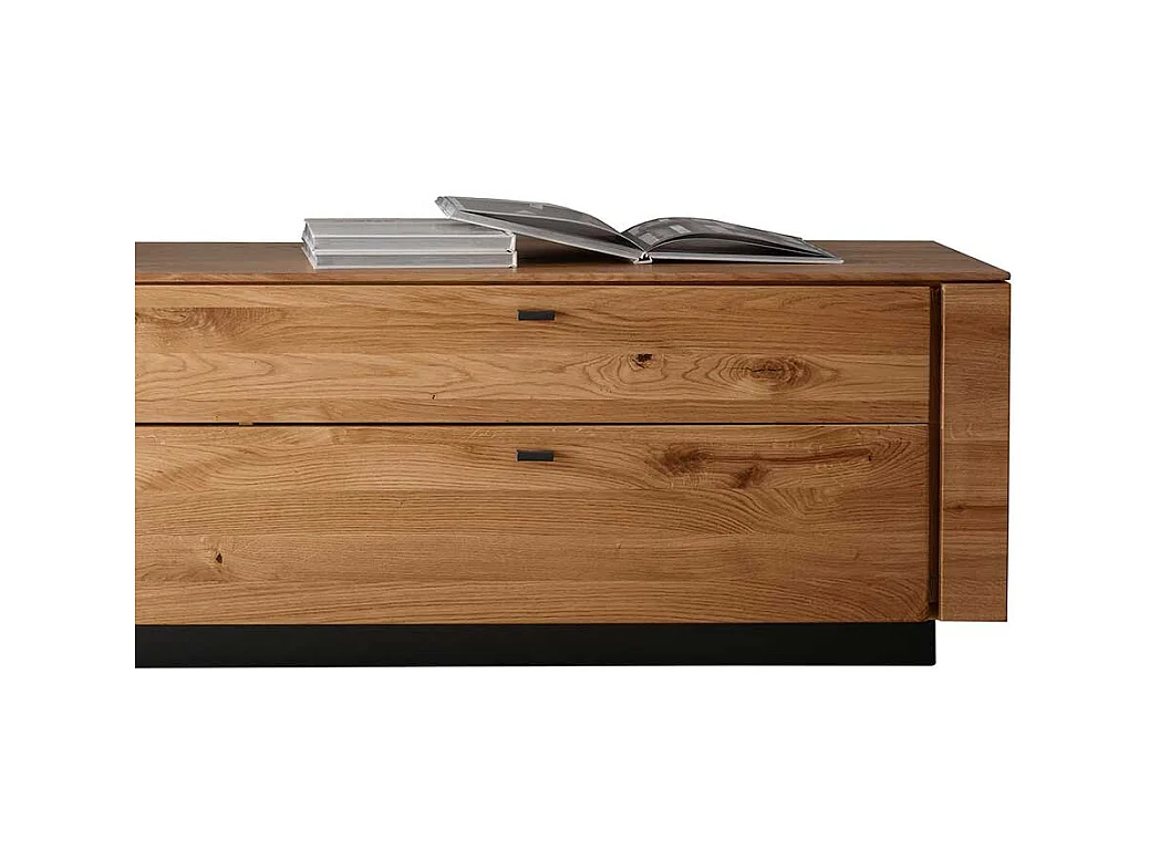 TV Lowboard Wildeiche massiv mit einer Schublade Klappe