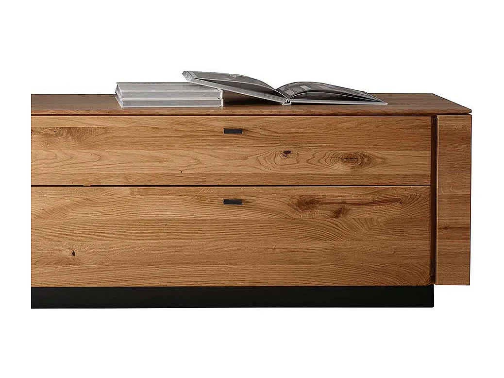 TV Lowboard Wildeiche massiv mit einer Schublade Klappe