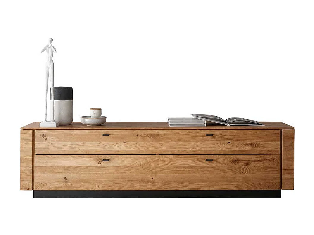 TV Lowboard Wildeiche massiv mit einer Schublade Klappe