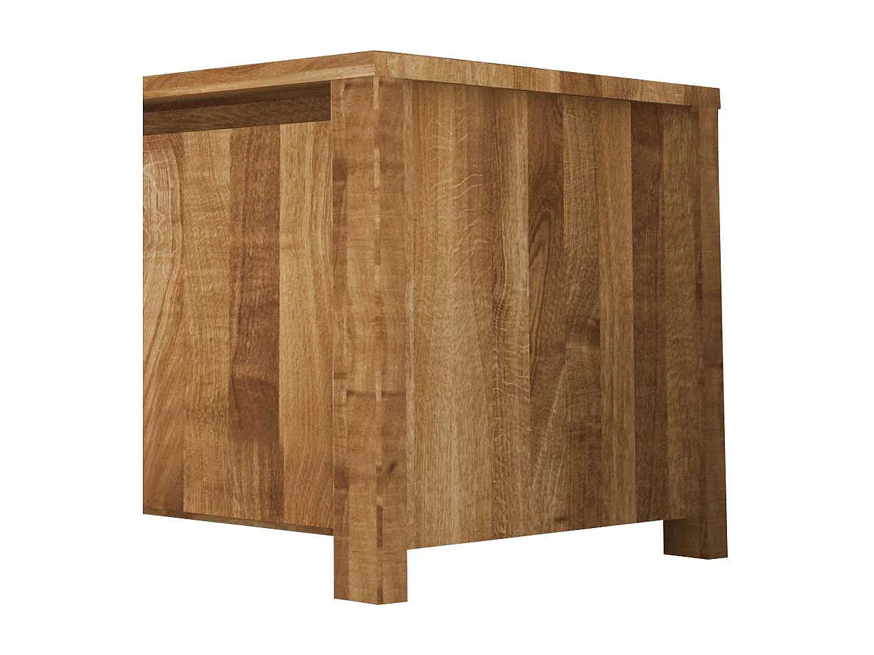 Lowboard aus Wildeiche Massivholz 115 cm