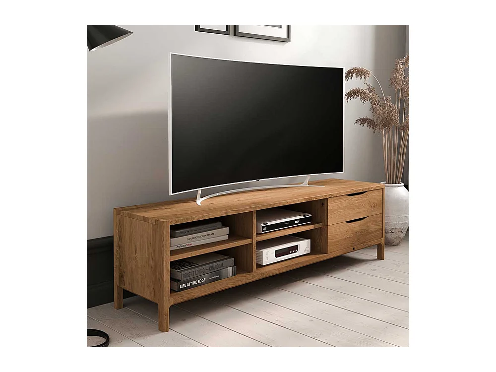 TV Board Fernsehboard mit Schubladen und offenen Fächern