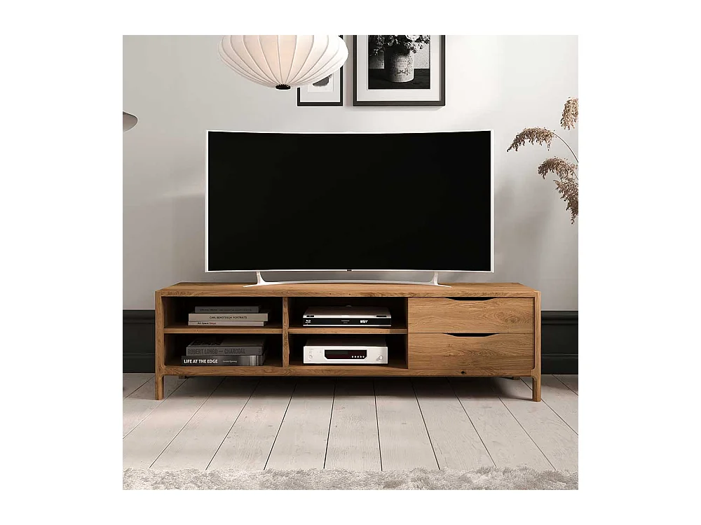 TV Board Fernsehboard mit Schubladen und offenen Fächern