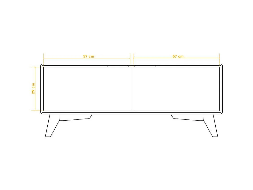 Fernseher Schrank aus Kernbuche Massivholz 120 cm breit