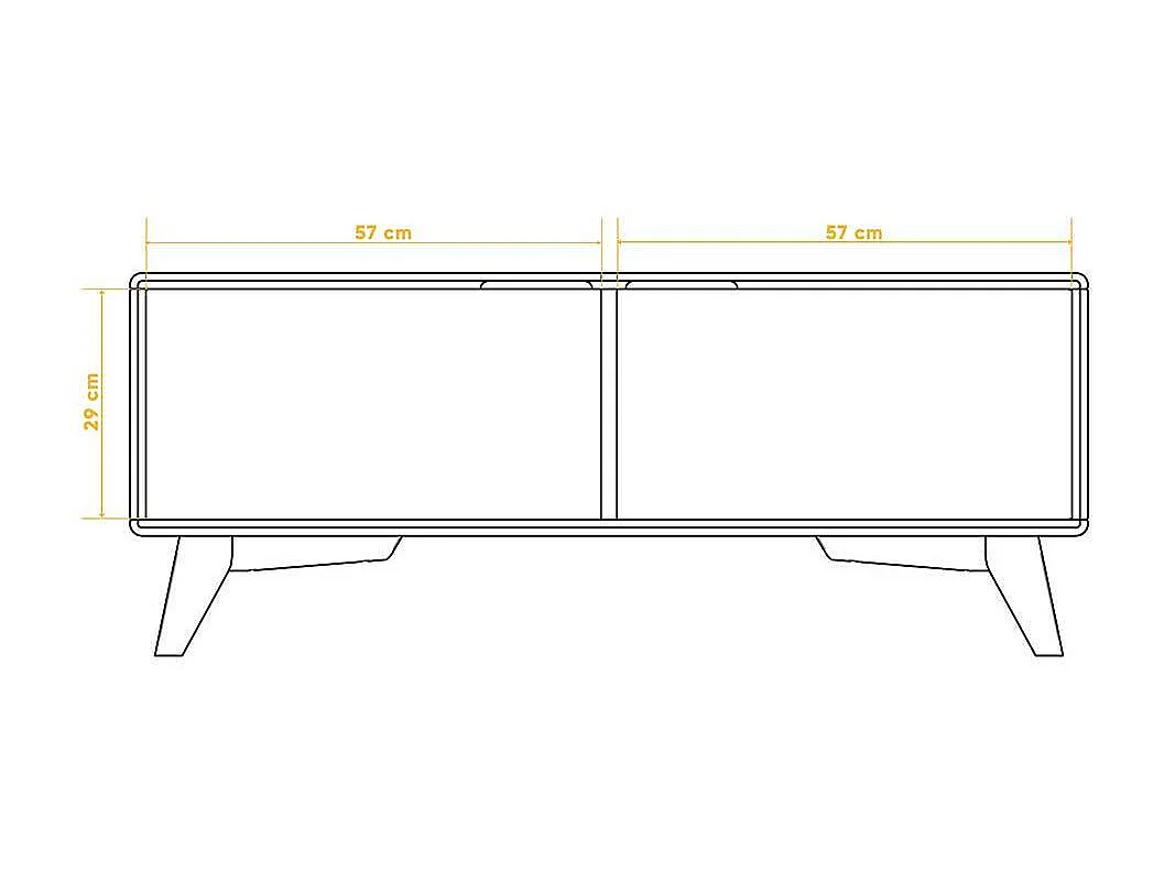 Fernseher Schrank aus Kernbuche Massivholz 120 cm breit