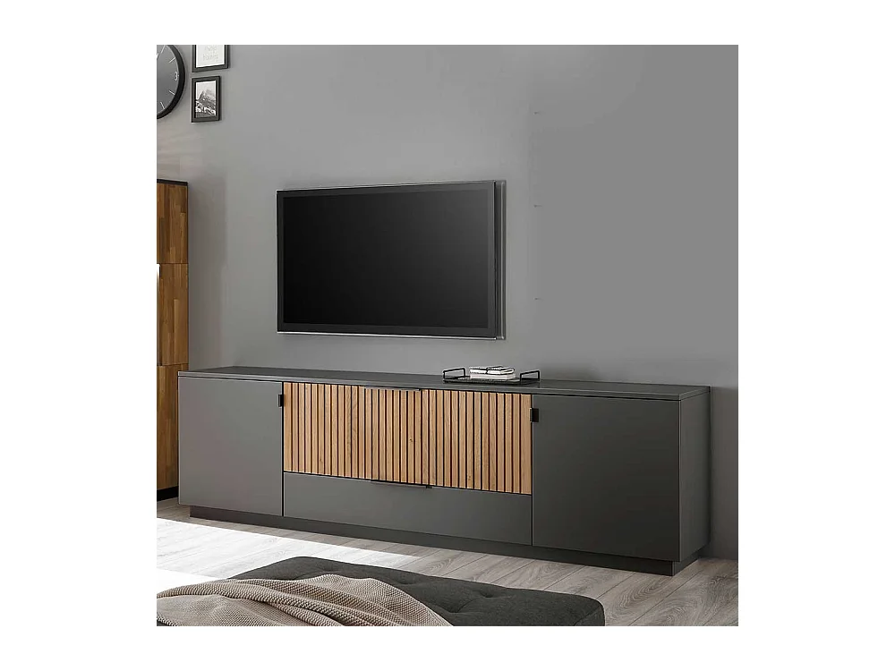 Fernsehlowboard mit zwei Schubladen und T�ren 192x60x45 cm