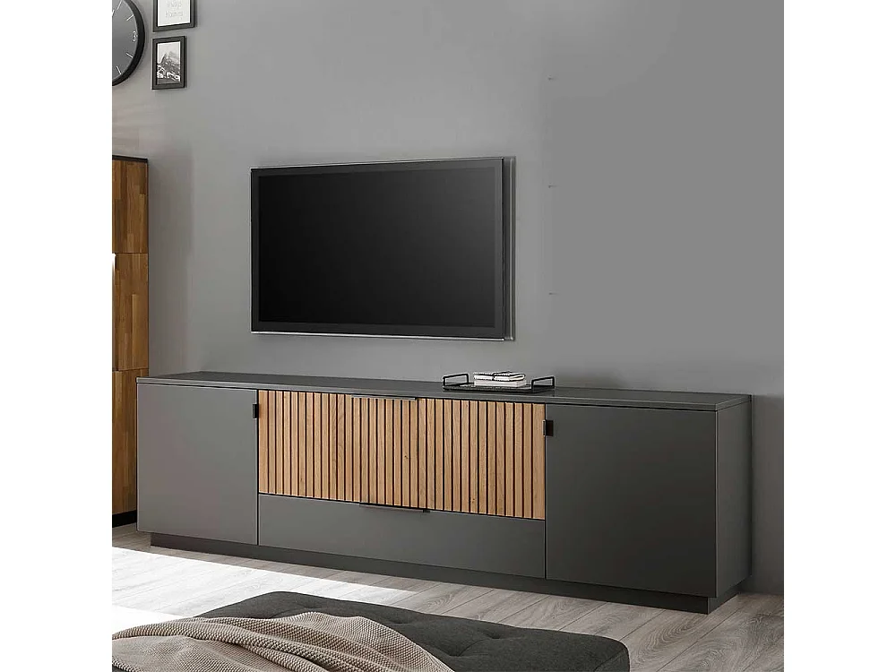 Fernsehlowboard mit zwei Schubladen und Türen 192x60x45 cm