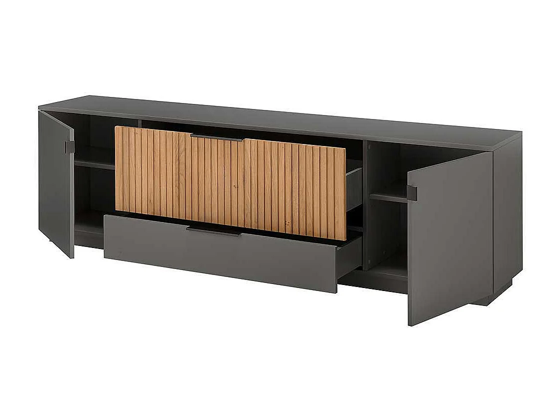 Fernsehlowboard mit zwei Schubladen und Türen 192x60x45 cm