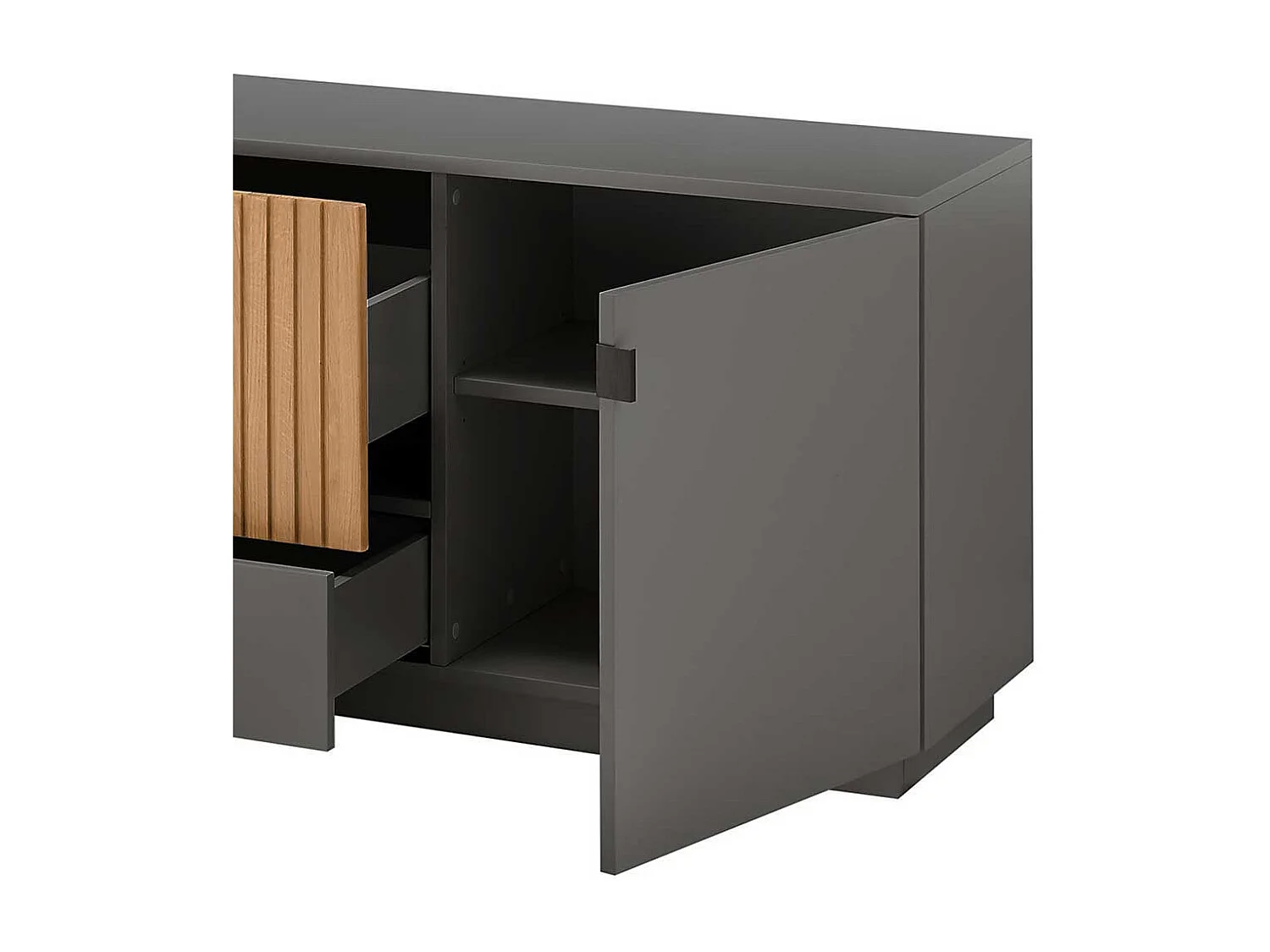 Fernsehlowboard mit zwei Schubladen und Türen 192x60x45 cm