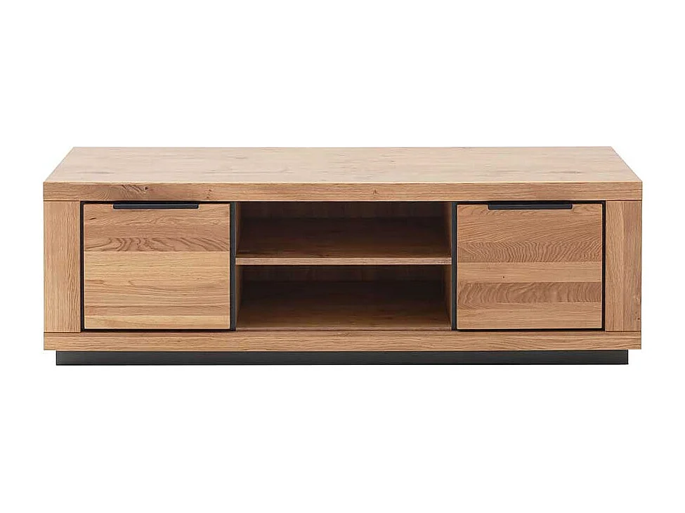 Fernsehschrank in Wildeichefarben Metallgriffen