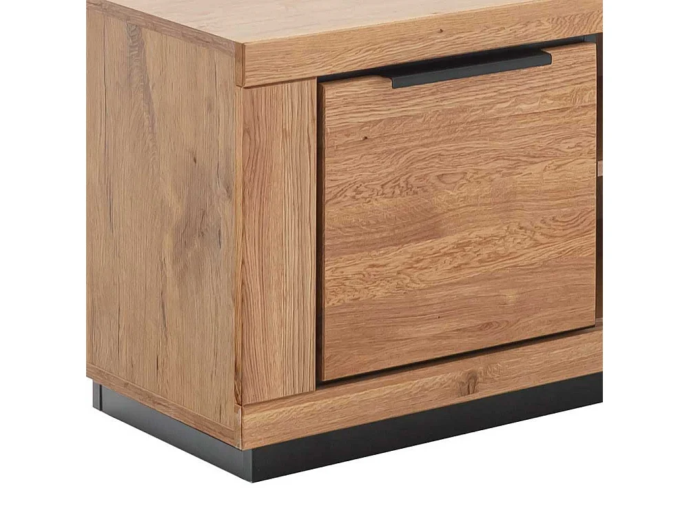 Fernsehschrank in Wildeichefarben Metallgriffen